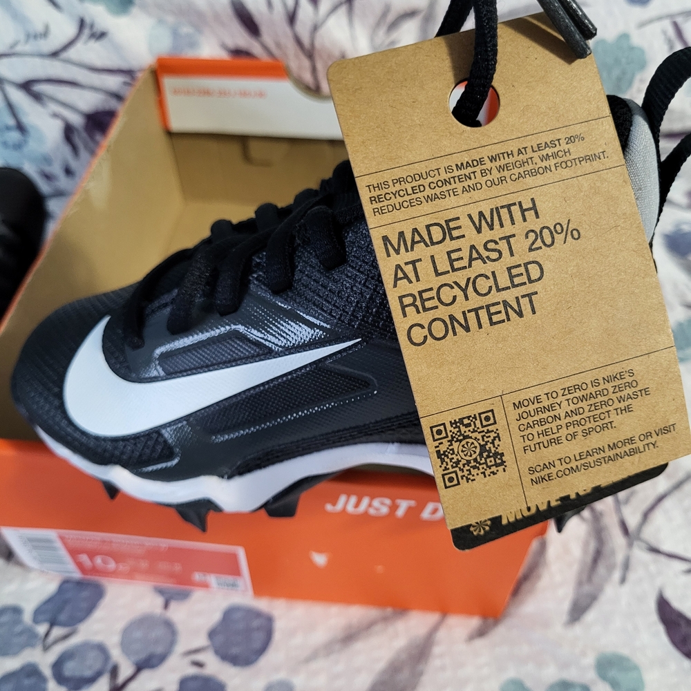 NEW Nike Alpha Menace 4 Shark Kids' Football Cleats, Size 10c - Picture 3 of 6